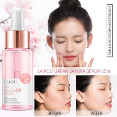 Sakura Face Serum Wrinkle Essence Brightening Essence Shrink Pores Moisturizing Skin Care 17Ml or 30Ml